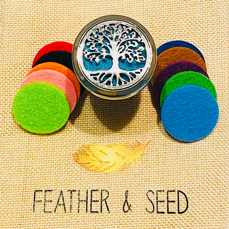 TREE OF LIFE CAR DIFFUSER WITH ESSENTIAL OIL - Elevate Your Commute - Feather & Seed