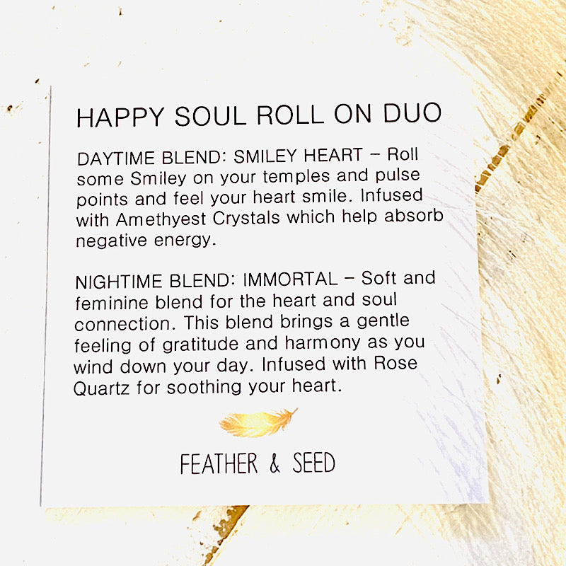 Happy Soul Roll on Duo Pack - Feather & Seed